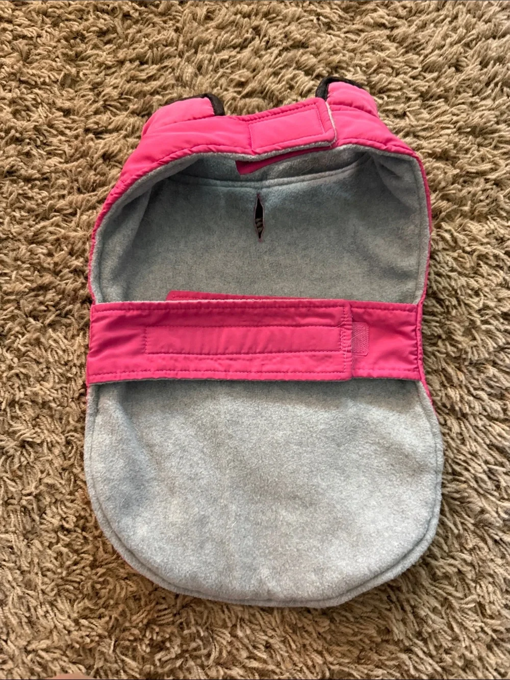 Pink Quilted Dog Puffer Vest - Cozy Outdoor Jacket